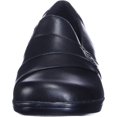 thumbnail image 2 of Clarks Mocassin à Enfiler May Marigold pour Femme, Cuir Noir, 8 W US, 2 of 8