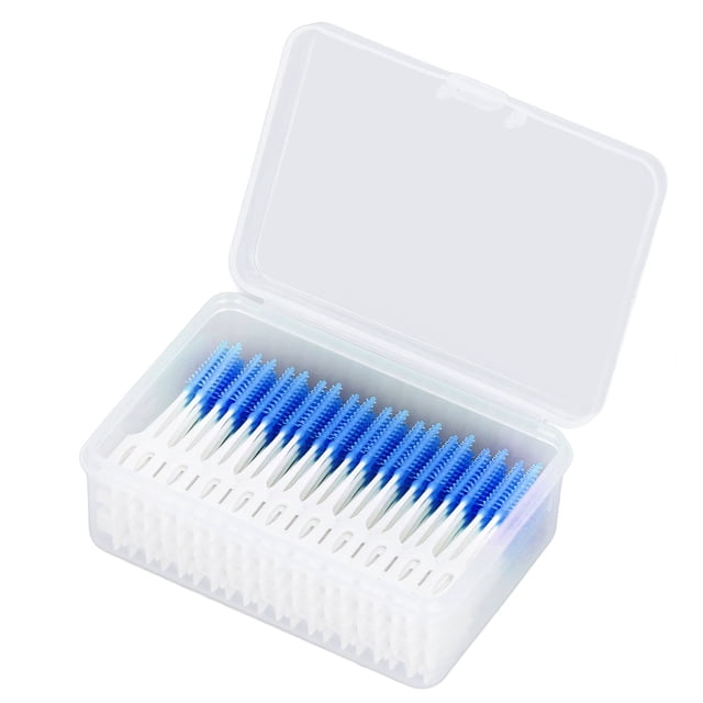 Brush, 160pcs Disposable Plaque Removal Portable Brace Interdental Brush For Home Blue