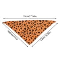 thumbnail image 3 of 1 Pcs Halloween Dog Bandanas, Triangle Dog Scarf Pumpkin Spider Bat Ghost Pet Bandana Bibs Handkerchief For Small Medium Large Dogs Puppy Halloween Holiday Birthday Party Supply, 3 of 6