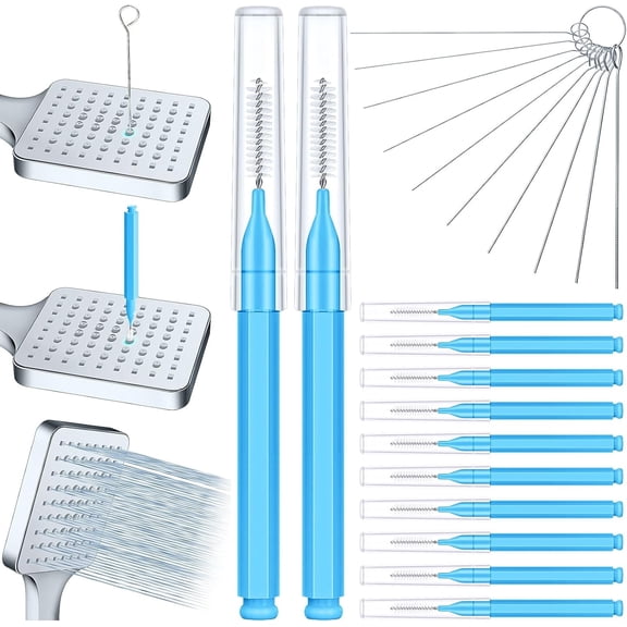 Multi Shower Head Cleaner Tool, Shower Head Cleaning Brush Small Hole, Showerhead Cleaner Picks for Tiny Nozzle Opening Gaps