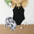 thumbnail image 2 of Girls Swimsuits Size 10-12 One Piece Girls Swimsiut One-Piece Bathing Suit with Mesh Cover Ups Adjustable Straps Cut Out Swimwear Size 7-16 Girls Swimsuit Crisscross Ruched Cut Out Bathing Suit, 2 of 5