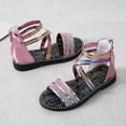 thumbnail image 5 of Girl Sandals Size 4 Girls Sandals With Zipper Strappy Sandals Wedge Sandals for Girls Size 13 Toddler Little Kid Big Kid Princess Girls Jelly Shoes Size 11 Roman Shoes Girl Hiking Sandals Baby Girl Sa, 5 of 9
