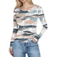 thumbnail image 2 of Xuyuer Long Sleeve Thermal Shirt for Women Light Tops Spring Summer 2025 Crew Neck Casual Non Positioning Printing Slim Tight Fitting Basic T-Shirts, 2 of 6