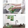 thumbnail image 5 of Botanical Flowers Kitchen Dish Towels for Drying Dishes Set of 2, Farmhouse Blossom Vase Floral Branches Waffle Weave Microfiber Hand Tea Bathroom Towels Quick Dry & Absorbent Towel 12x12, 5 of 7