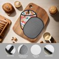 thumbnail image 4 of Sikiie Flowers And Birds Watercolor Silicone Pot Holders, Oven Mitts Heat Resistant Hot Pads, Non Slip Pot Holder for Kitchen Baking and Cooking 9.4 x 7.5 Inches, 4 of 7