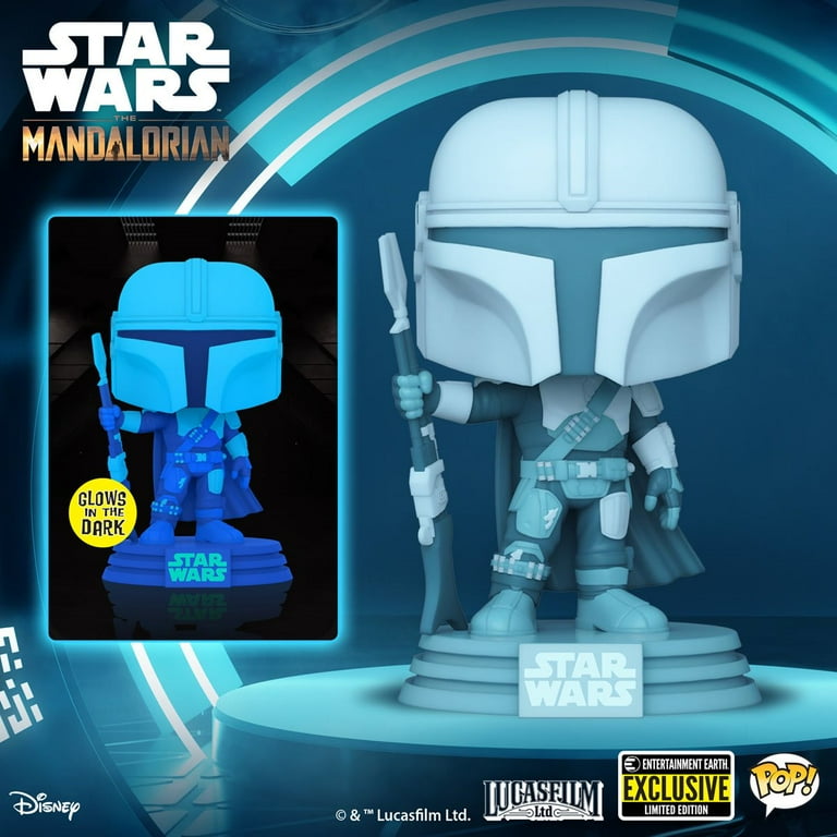 Funko Pop! Star Wars The Mandalorian Hologram Glow in the Dark