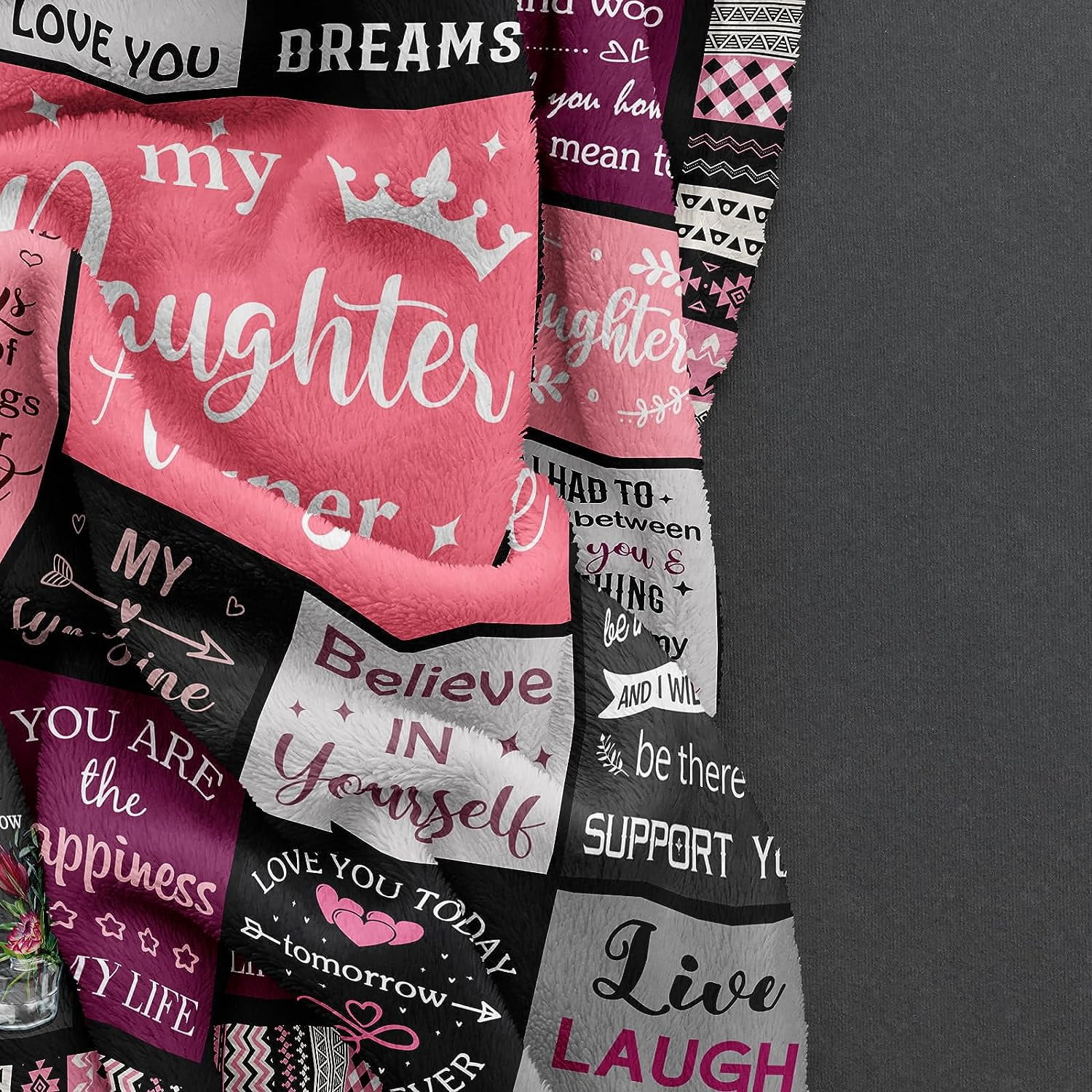 Daughter Gifts from Mom Dad, Birthday Gift for Daughter, Daughters Birthday Gifts Idea, Daughters Blanket