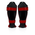 thumbnail image 2 of Espinilleras Fairtex SP5 Muay Thai para hombre, mujer y niño, color rojo, 2 of 5