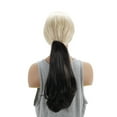 thumbnail image 3 of Unique Bargains 1 Pc Medium Length Ponytail Wig Hair Clips for Hair Extension 17.72" Length Dark Brown, 3 of 6