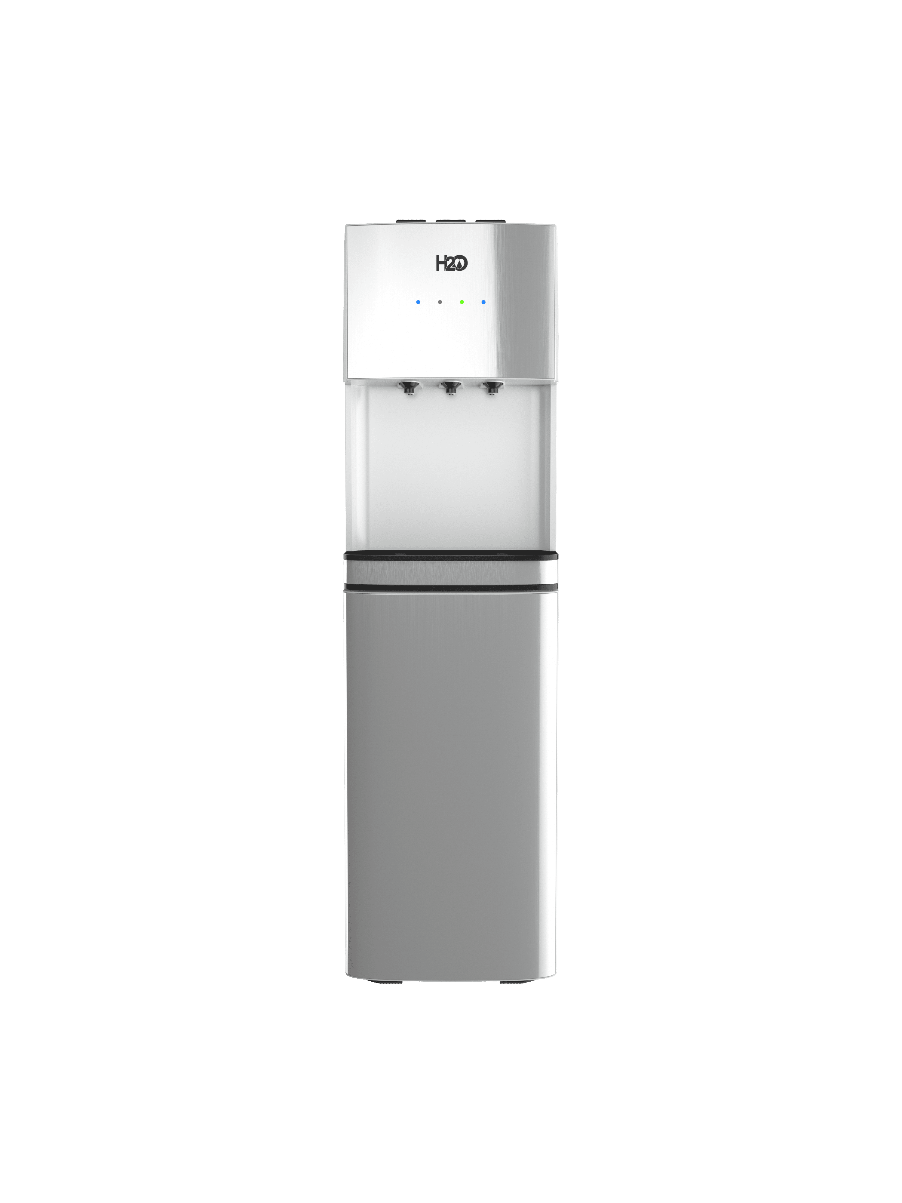 H2O96T Bottom Load Water Dispenser in Silver, Providing 4048° F Cold