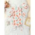 thumbnail image 5 of GXFC Preemie Boys Girls One-piece Pajamas Outfits Newborn Long Sleeve Heart Print Sleep Bag Wearable Blanket with Hat Infant Sleep Sack Set Clothes 0-3M, 5 of 9