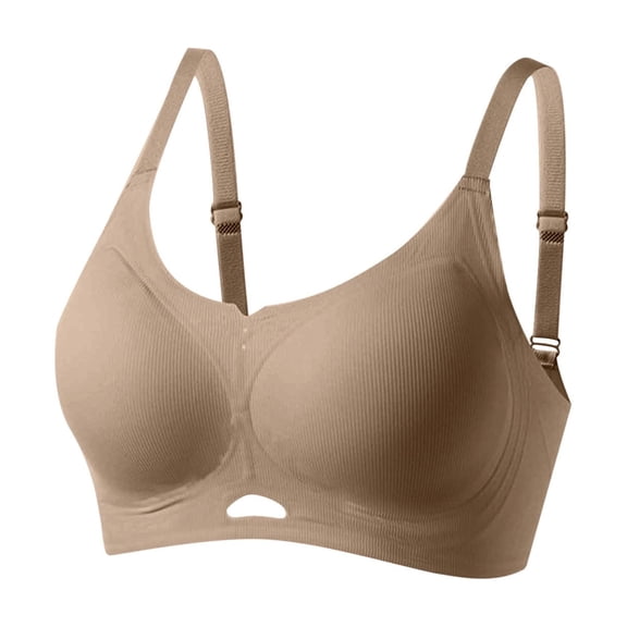 Ashirexll Plus Size Bras for Women, Push Up Bra, Full Coverage Wireless T Shirt Bra Everyday Comfortable Fashion Casual Solid Color
