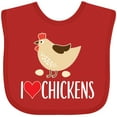 thumbnail image 3 of Inktastic Chickens Cute Farm Animal Boys or Girls Baby Bib, 3 of 4