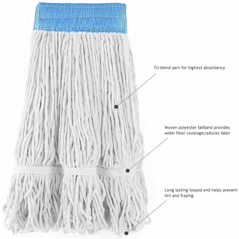 String Refills String Mops Tidy Monster Loop-End Mop Head Refills - 6