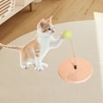 thumbnail image 6 of Colorful Cat Toys with Spring Ball, Interactive Self-Entertainment Cat Teaser Toy for Climbing & Hunting, Wooden Cat Play Set with Scratching Post & Catnip Ball, Durable Pet Toys for Indoor Cats, 6 of 7