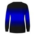thumbnail image 5 of Lindreshi Sweatshirts for Women Clearance Women's Fashion Loose Round-Neck Long Sleeve Pocket Blouse Tops, 5 of 6