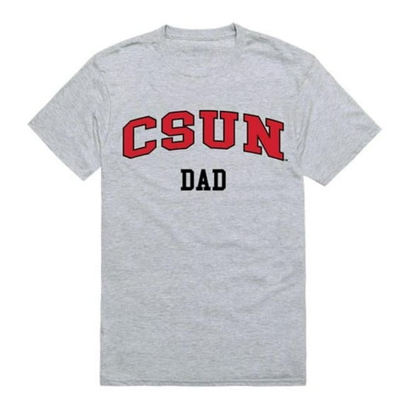 W Republic 548-166-HGY-04 CSNU College Dad T-Shirt, Heather Grey - Extra Large