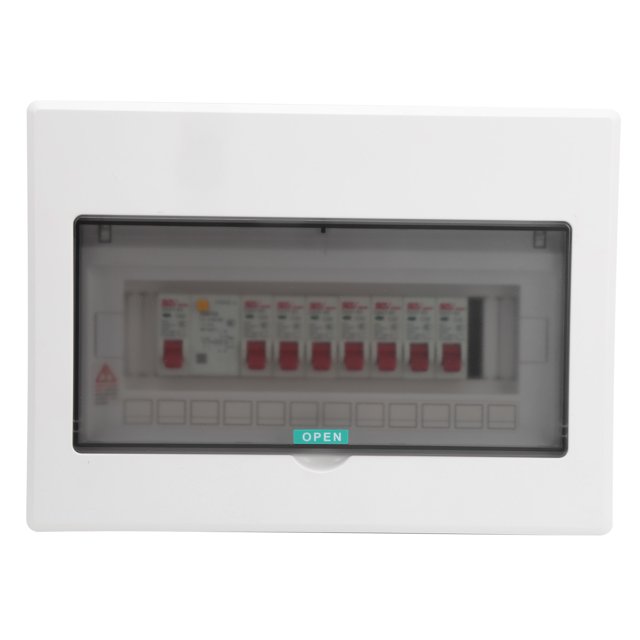 Unité de Consommation de Boîte de Distribution, Boîte de Distribution Électrique à 7 Voies Ith 1P Interrupteur de Protection contre les Fuites 63A pour Professionnel pour la Maison pour l'Extérieur