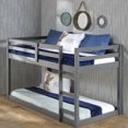 thumbnail image 2 of Grey Pine Twin Slat Loft Bed - Guardrail Ensures Safety - Bedroom with Little Space - Comfortable and Convenient, 2 of 2