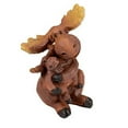 thumbnail image 2 of Slifka Sales Co. Mama Moose Figurine de Table en Résine pour Bébé 4 x 3 x 2 Pouces, 2 of 6