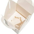 thumbnail image 4 of Cajas individuales de papel kraft ecológicas para cupcakes, caja creativa para panadería con montaje automático y ventana de PVC transparente, embalaje plano para un almacenamiento conveniente y un, 4 of 5