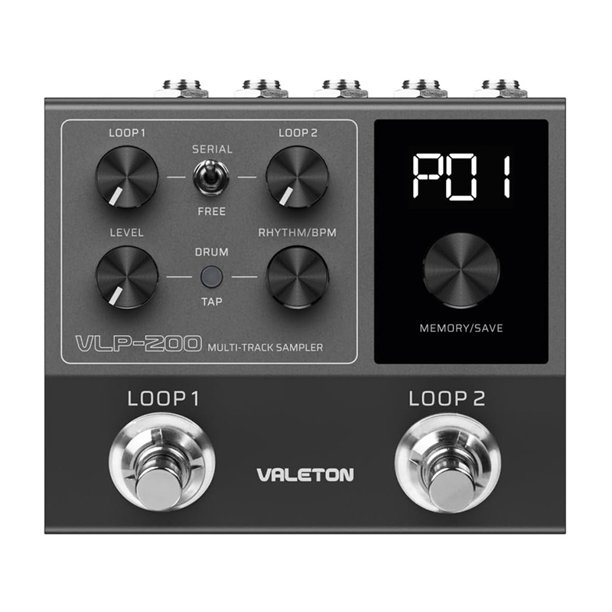 Grabadora de Efectos de Guitarra Eléctrica VLP-200, Muestreador Multipista, Bucle de Frases, Caja de Ritmos, Acompañamiento, Bajo, Bloque Único