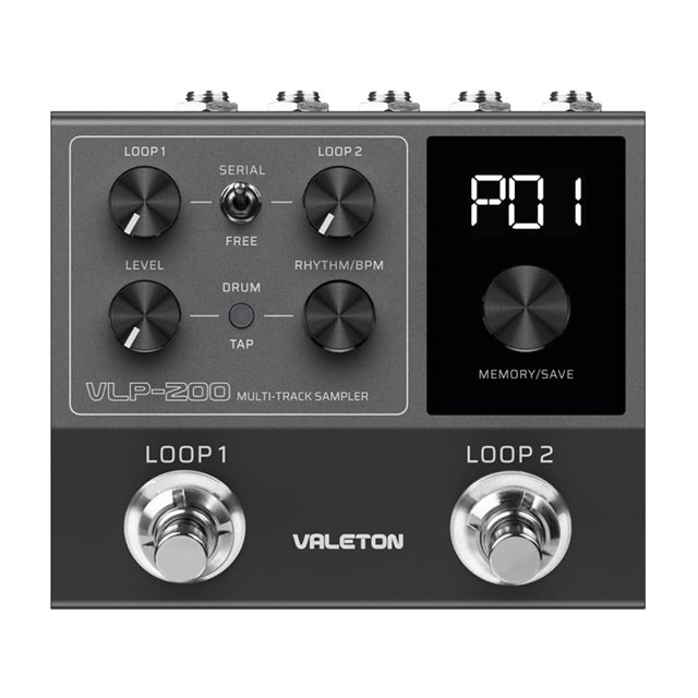 Grabadora de Efectos de Guitarra Eléctrica VLP-200, Muestreador Multipista, Bucle de Frases, Caja de Ritmos, Acompañamiento, Bajo, Bloque Único