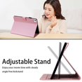 thumbnail image 5 of Dteck Folio Case for iPad Pro 11-inch (M4) 2024, Multi-Angle Viewing Protective Stand Cover with Pencil Holder & Card Holder,Pink, 5 of 7