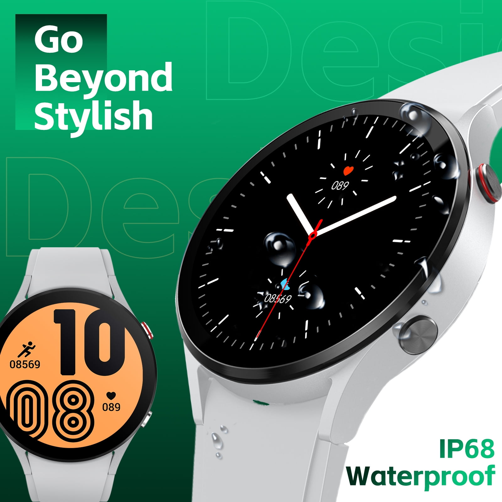 Cyberdyer 2025 New Smart Watch - Bluetooth Calling 1.32" HD Touch Screen, IP68 Waterproof Long Battery Life, Thanksgiving & Halloween Gift for Men Women (Compatible with Apple/Samsung/Android)