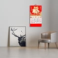 thumbnail image 2 of 2023 Calendar Exquisite Pattern Non-Fading Shiny Visual Effect Vivid Color Fine Workmanship Record Date Paper Chinese New Year Wall Hanging Calendar Gift for Home, 2 of 7