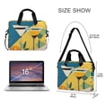 thumbnail image 3 of FORMRS 16" Laptop Bag Carrying Sleeve Case with Handle Travel Shoulder Briefcase, Yellow Glasses, 3 of 8
