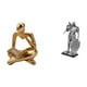 thumbnail image 1 of Figura de lector abstracta, figura humana de resina, escultura, estatua de caballero, artesanías artísticas, objetos de colección, diseño hueco, adecu, 1 of 8