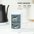 thumbnail image 5 of 15 fl oz Ceramic Mug, Colorado, Facts About Gray Wolves, Dishwasher & Microwave Safe, 5 of 5