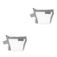 thumbnail image 1 of Matsuzay Bolsa de almacenamiento de malla de nailon transpirable portátil Clips de papel monedas Nota pegatinas abrazaderas organizador hogar Gris 2piezas, 1 of 6
