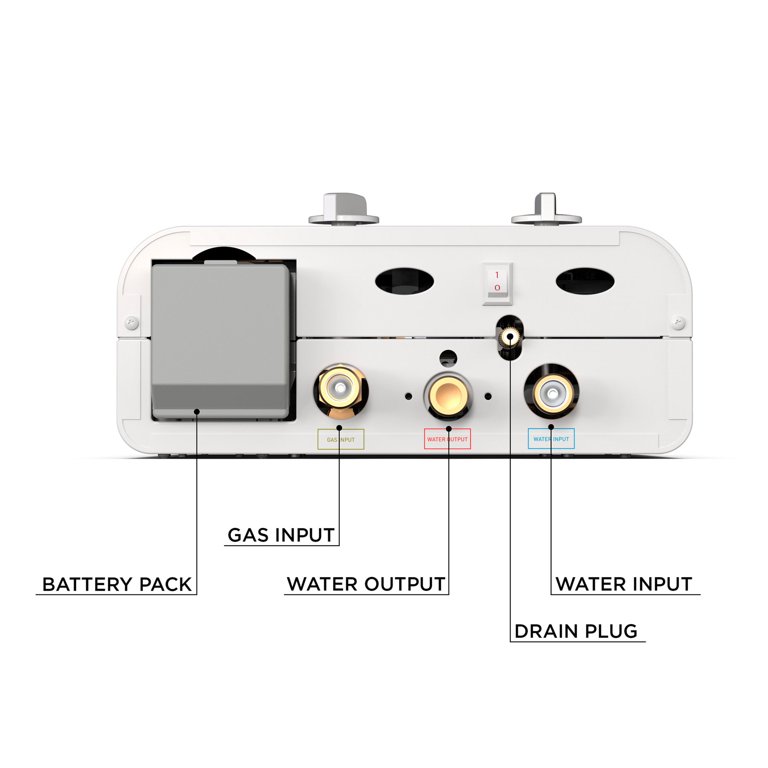 Eccotemp L5 Portable Outdoor Tankless Water Heater w/ 12V Pump and Strainer  - Walmart.com