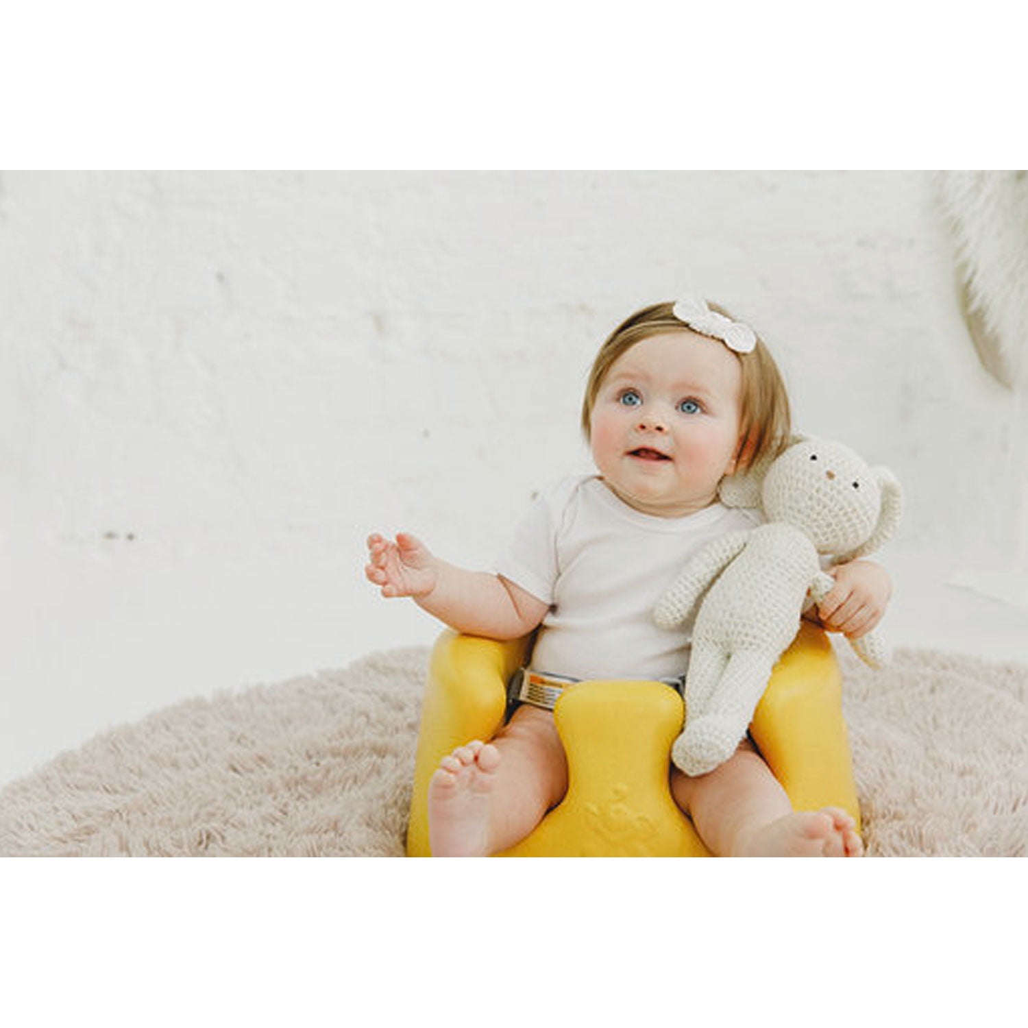 Bumbo Baby Infant Soft Foam Floor Seat With 3 Point Adjustable Harness Mimosa Walmart Com Walmart Com
