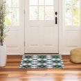 thumbnail image 3 of Yayeee Doormat for Inside 20"x32" Absorbent Low-Profile Washable Non-Slip Rubber Backed Entryway Rug, Gold Geometric Pattern, 3 of 8