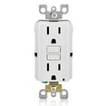 thumbnail image 3 of Leviton Gfnt1-W Leviton Smartlockpro Réceptacle Duplex Résidentiel 2 Pôles avec Led Nema Blanc 5-15R 125 Volts 15 Ampères, 3 of 4