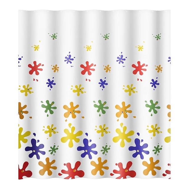 Jinsinto Rideau de Douche en PEVA Multicolore 180 x 200 cm