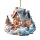 thumbnail image 1 of Christmas Hanging Decoration Christmas Tree Decoration Exquisite House Acrylic Hanging Decoration, 1 of 5