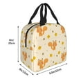 thumbnail image 2 of Yiaed Squirrel And Leaves Print Insulated Lunch Bag Reusable Cute Tote Lunch Box, Leakproof Cooler Lunch Bags for Work Office Travel School Picnic, 2 of 5