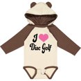thumbnail image 3 of Inktastic I Love Disc Golf Boys or Girls Long Sleeve Baby Bodysuit, 3 of 5