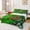 Green B, variant on Feelyou Pixel Game Letter J Twin Sheets for Kids Boys, Green Brown Blocks Abstract Bedding, 3pcs, 1 Flat Sheet, 1 Fitted Sheet and 1 Pillowcase