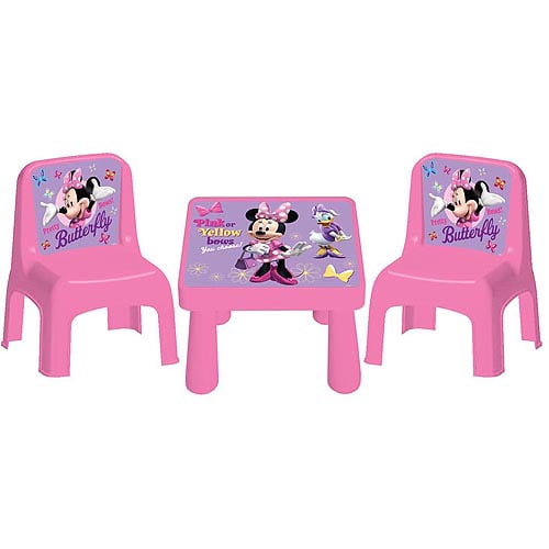 minnie table and chair set walmart