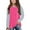 Pink, variant on Odeerbi Kids Girls Color Block Shirt Child Raglan Long Sleeve Shirts 2025 Casual Crewneck Tops Loose Plain Tunic Cute Blouse Tees Purple 8-9 Years