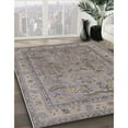 thumbnail image 2 of Ahgly Company Indoor Round Mid-Century Modern Sandstone Brown Oriental Area Rugs, 3' Round, 2 of 6
