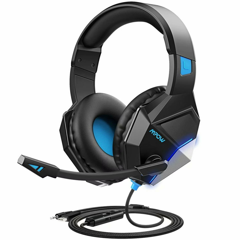 Mpow EG10 Gaming Headset with 3D Surround Sound, PC PS4 Headset with Crystal Clear Mic, 50mm
