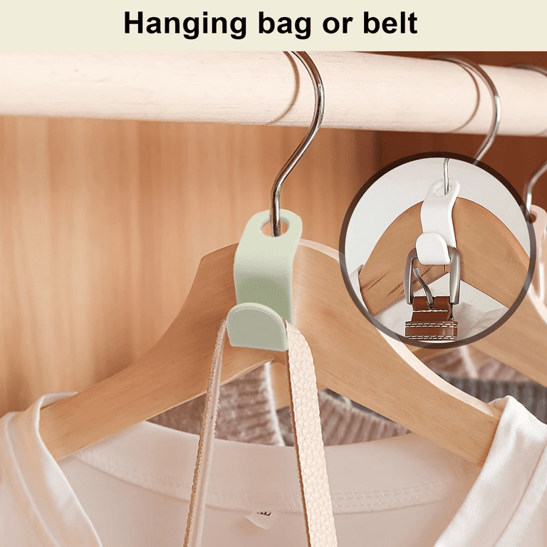 SLMT Clothes Hanger Connector Hooks 50PCS Space Saving Hanger Extender  Hooks Closet Organizer for Plastic Hangers Velvet Hangers Wooden Hangers  Wire
