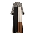 thumbnail image 4 of Lnmiateer Women Flowy Oversized Collared Shirt Maxi Dress Front Button Placket Side Slit Printed Boho Dress for Beach Commute Daily Occasions, 4 of 5