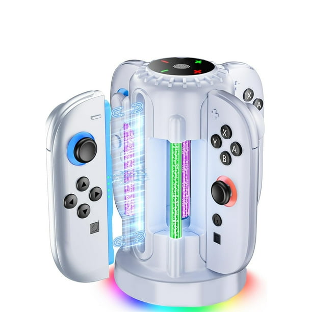 Base de carga para Nintendo Switch 2 Gamepad, con luz LED, estación de carga rápida magnética para Joy-Con, accesorios para mandos de videojuegos